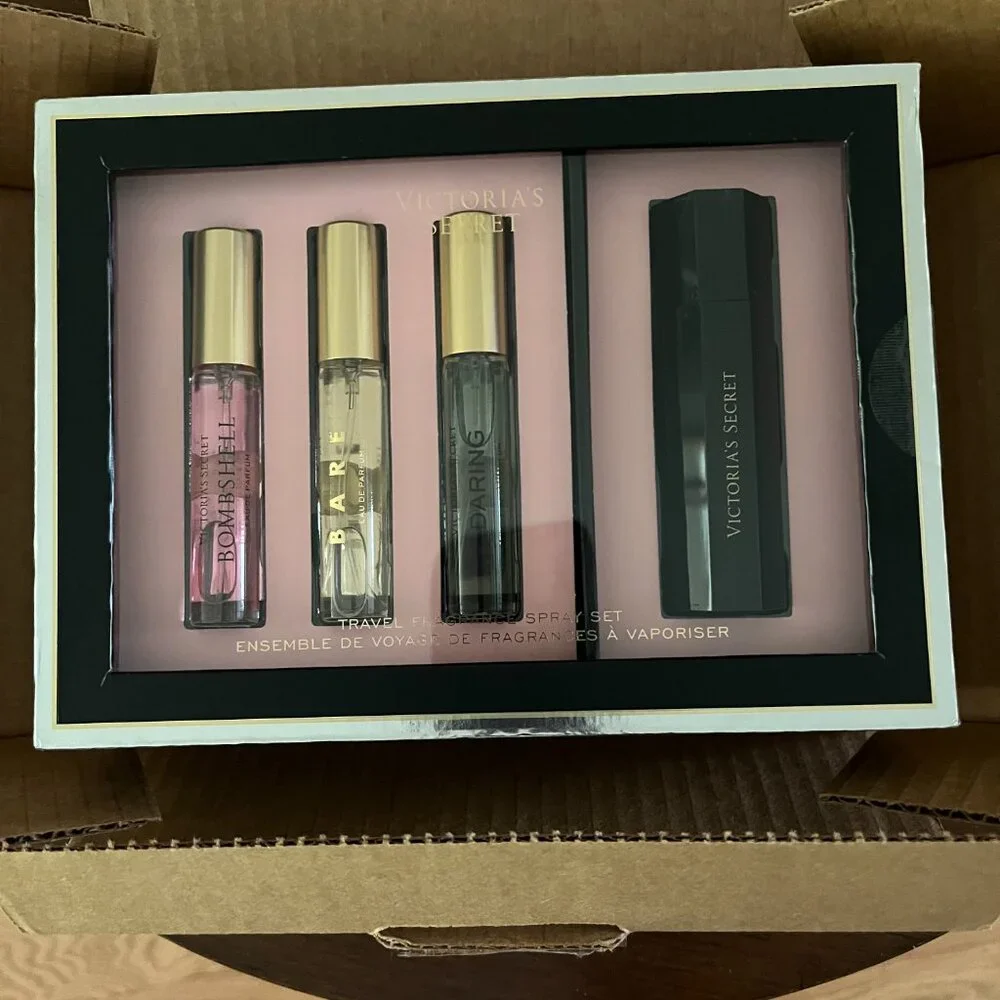 Victoria's Secret 4-pc Gift Set Bombshell / Bare / Daring $85 Value, NIB